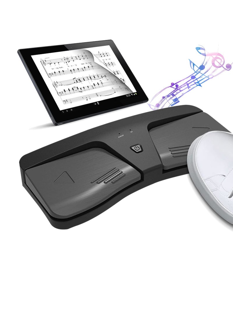 Generic Portable Bluetooth Page Turner Pedal - Smart Wireless Foot Switch for Music, Compatible with iOS & Android Tablets and Phones  - Image 1