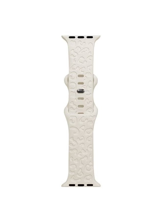 Generic - Suitable for Apple Watch Ultra s9 Silicone Laser Leopard Print 41mm40mm38mm Apple Watch Strap - Image 1