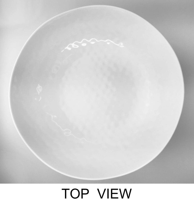 KX-WARE Melamine Serving Bowls -2pcs 12inch Larger Salad Bowls/Mixing Bowls,White Color| Break-resistant 100% Melamine Bowls | Dishwasher Safe,BPA Free - Image 4