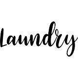 CreativeSignsnDesigns Door Vinyl Decal Pantry Restroom Closet Water Closet Laundry Office toilettes Bathroom Laundry Black