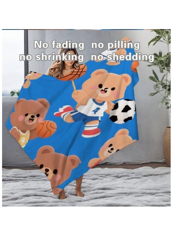 general Flannel thin blanket (warm and comfortable, suitable for sleep, gaming, dust removal and sandproof) 150cm*200cm - 720 - Image 1