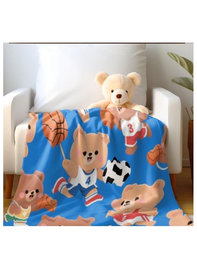 general Flannel thin blanket (warm and comfortable, suitable for sleep, gaming, dust removal and sandproof) 150cm*200cm - 720 - Image 4