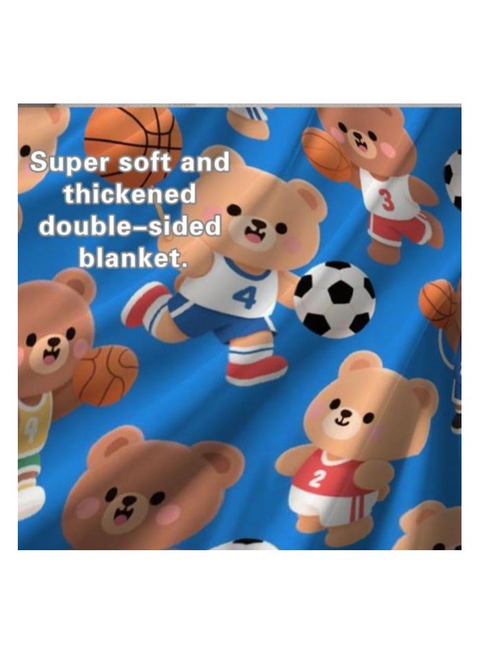 general Flannel thin blanket (warm and comfortable, suitable for sleep, gaming, dust removal and sandproof) 150cm*200cm - 720 - Image 5