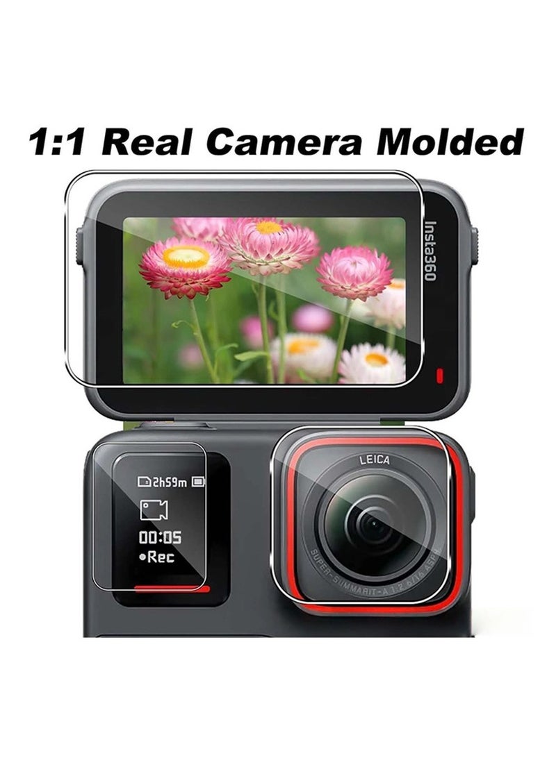 For Insta360 Ace Pro2 Accessory Kit: Silicone Case + Lens Cap + 2 Sets of Tempered Film + Hand Strap + Lobster Clip + Carrying Case - Image 3