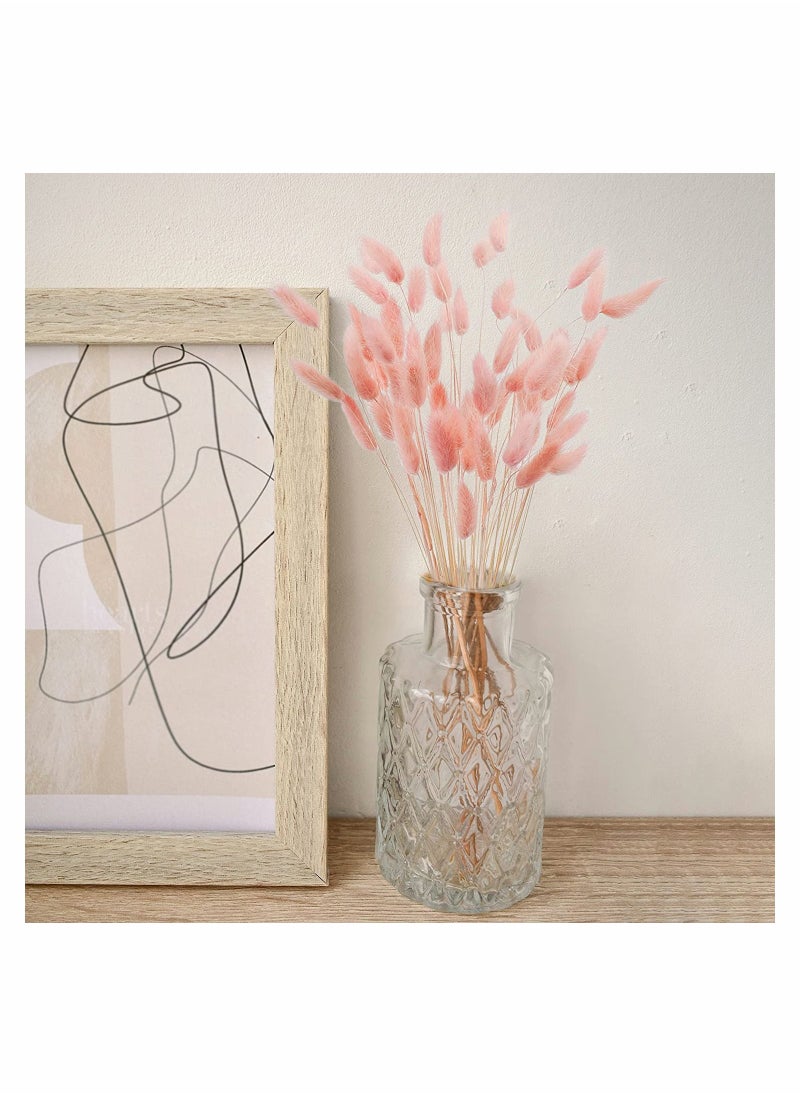 Excefore - Rabbit Tail Grass 70 Pcs Dried Pink Pampas Grass Decor for Farmhouse Flower Arrangements Wedding Home Boho Party Decorations - Image 1