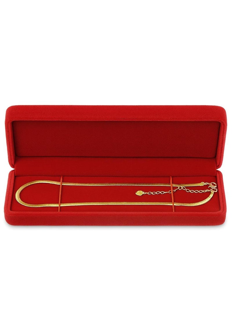 ساراونت سلسلة قلادة SARAOONT مطلية بالذهب عيار 18 قيراطًا للنساء بحلقة كوبية قابلة للتعديل مع صندوق هدايا - Image 1