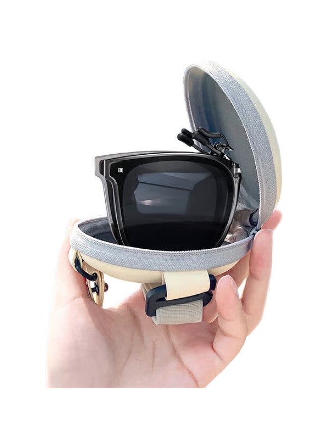 Eyes Folding Sunglasses Clip, Outdoor Uv Protection, For Nearsighted Glasses, Polarized Sunglasses Clip, Recommended For Driving - Image 2
