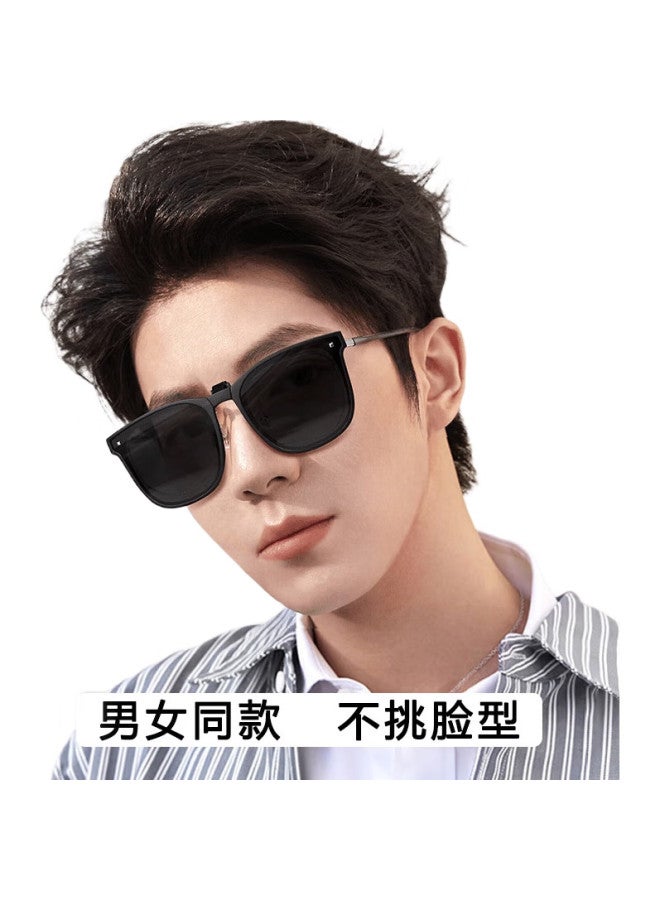 Eyes Folding Sunglasses Clip, Outdoor Uv Protection, For Nearsighted Glasses, Polarized Sunglasses Clip, Recommended For Driving - Image 1