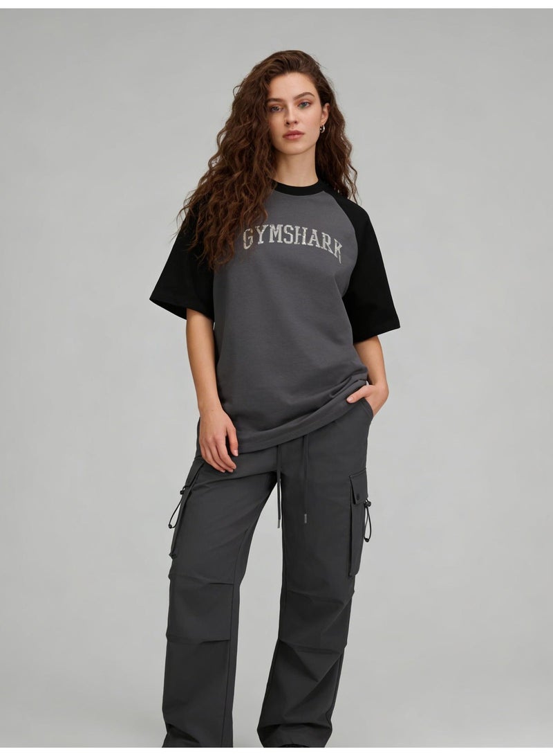 جيمشارك Gymshark القمصان الملونة للرجال والنساء القمصان العارضة العامة الأزواج قصيرة الأكمام - Image 2