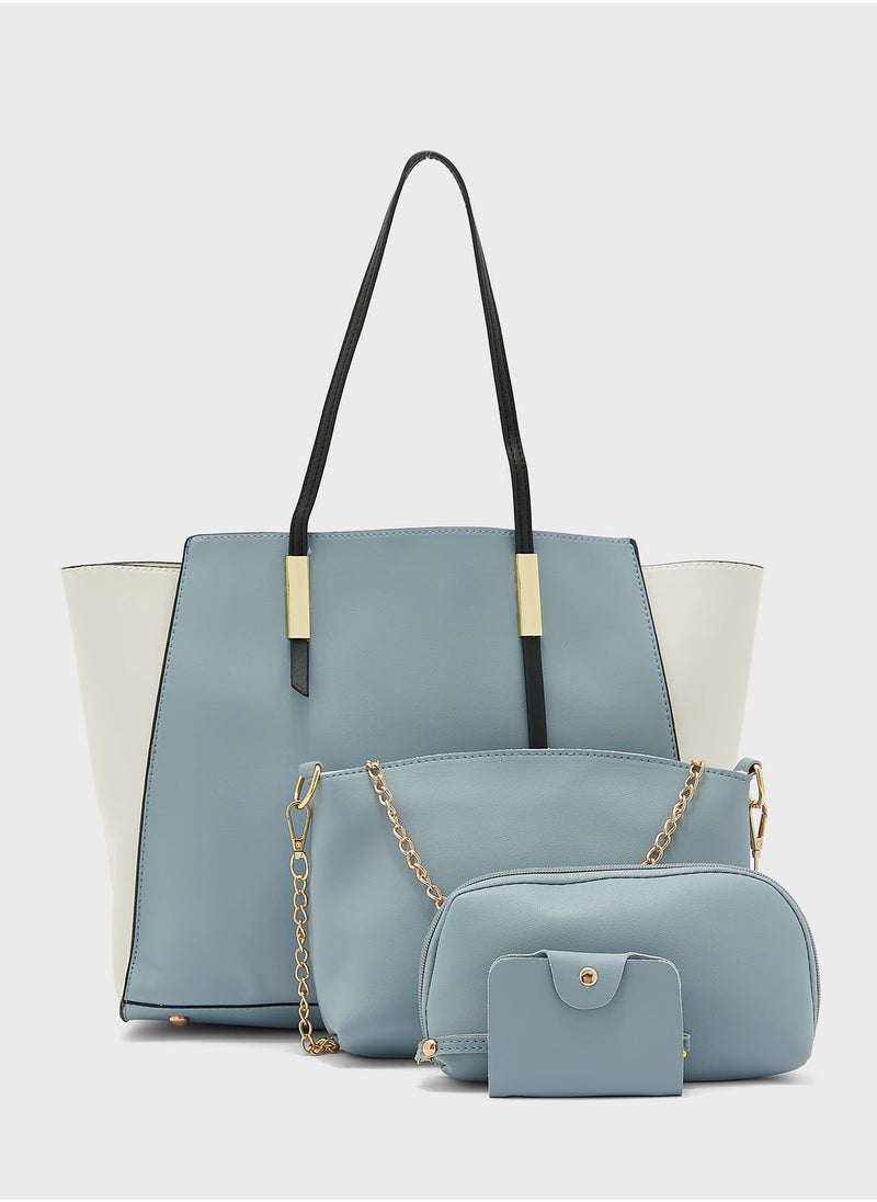 ELLA 4 Piece Tote Handbag Luggage Set  - Image 1
