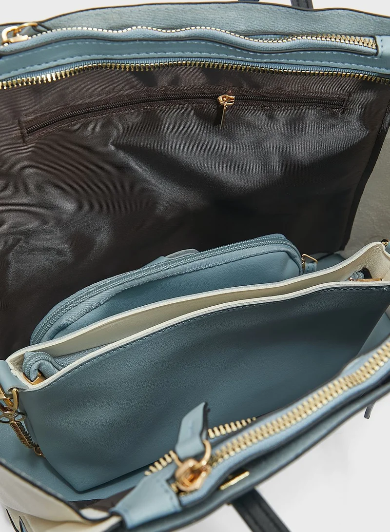 ELLA 4 Piece Tote Handbag Luggage Set