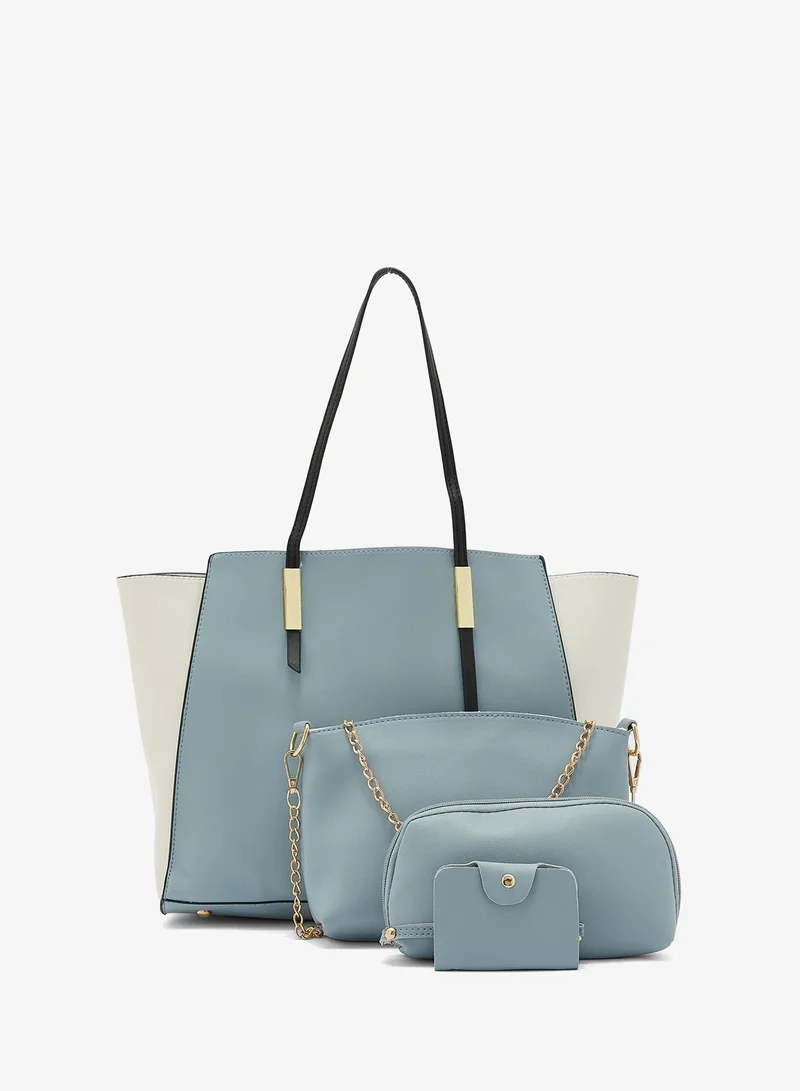 4 Piece Tote Handbag Luggage Set