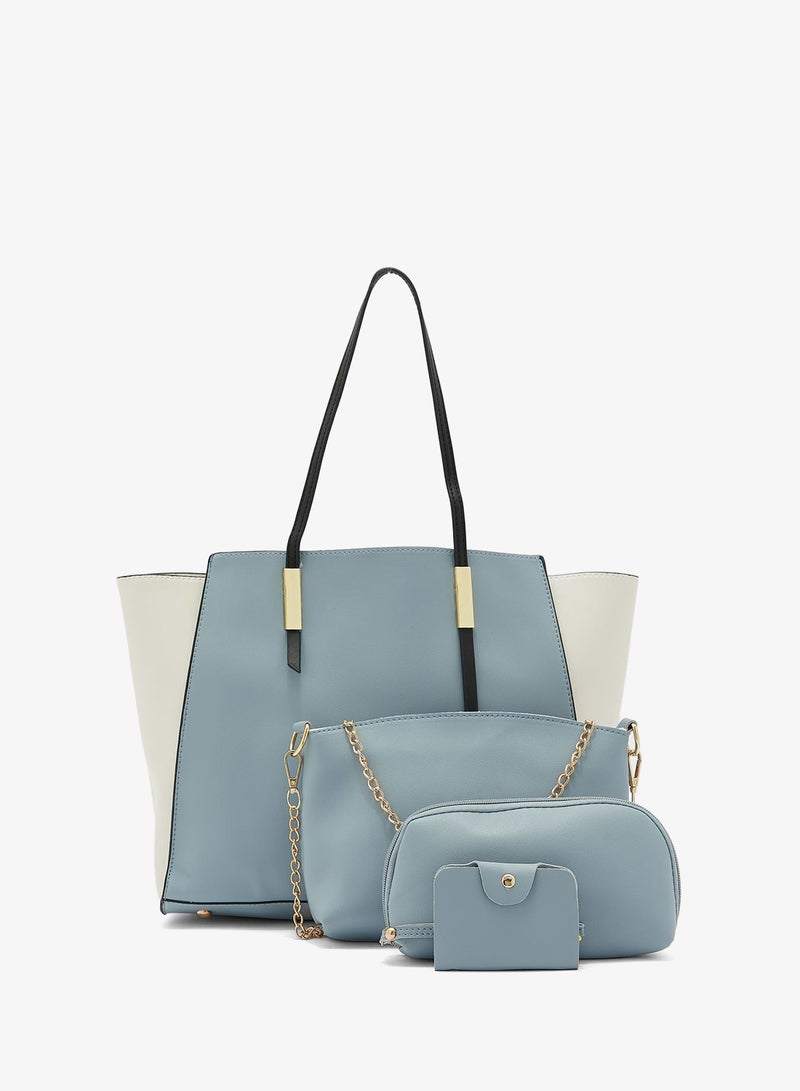 ELLA 4 Piece Tote Handbag Luggage Set - Image 1