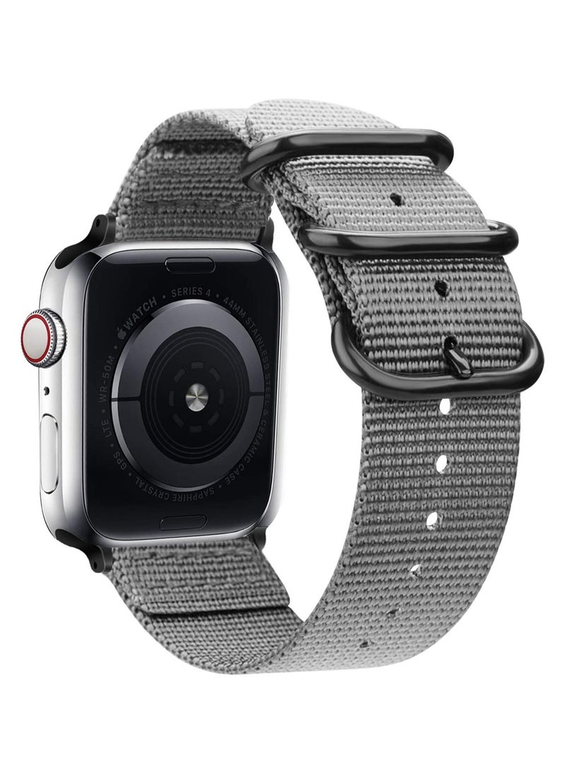TEMPO Durable Band Compatible with Apple Watch Ultra 2/1 Ultra 49mm 46mm 45mm 44mm 42mm for Men Women, Sport Breathable Soft Nylon with Metal Buckle Strap for iWatch Series 10 9 8 7 6 5 4 3 2 1 SE  - Image 1