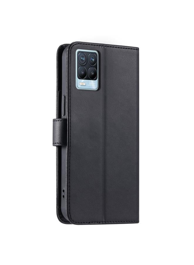 erorex Case For Realme 8 4G / 8 Pro 4G Ring Buckle Rhombic Leather Phone Case - Image 3