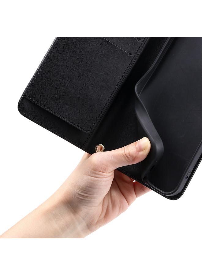 erorex Case For Realme 8 4G / 8 Pro 4G Ring Buckle Rhombic Leather Phone Case - Image 4