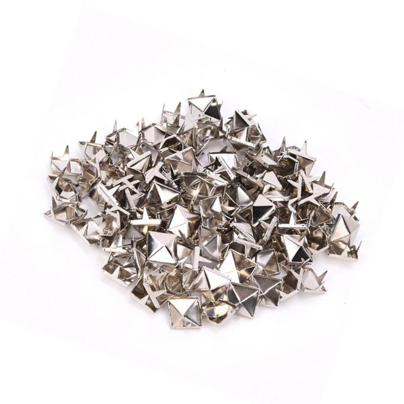 Gunmetal Color Square Brass Copper Rivets - Easy To Install Stylish Decorative Rivets for DIY Leather Work, Apparel, Bag And Shoe Crafts - Image 2
