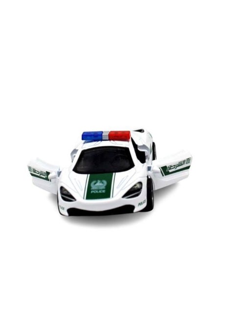 Simulation Alloy Die-Cast Police Luxury Car Model | Pull Back & Go Mini Car Toy for Kids