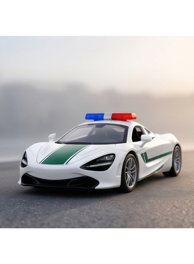 TOY GARDEN Simulation Alloy Die-Cast Police Luxury Car Model | Pull Back & Go Mini Car Toy for Kids - Image 3