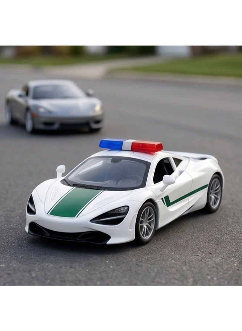 TOY GARDEN Simulation Alloy Die-Cast Police Luxury Car Model | Pull Back & Go Mini Car Toy for Kids - Image 4