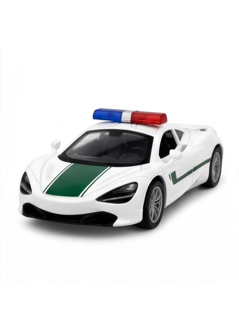 TOY GARDEN Simulation Alloy Die-Cast Police Luxury Car Model | Pull Back & Go Mini Car Toy for Kids - Image 2