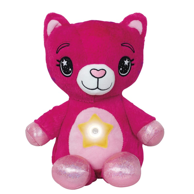 Ontel Star Belly Dream Lites, Stuffed Animal Night Light, 3 years and up, Pretty Pink Kitty - Projects Glowing Stars & Shapes in 6 Gentle Colors, As Seen on TV - Image 2