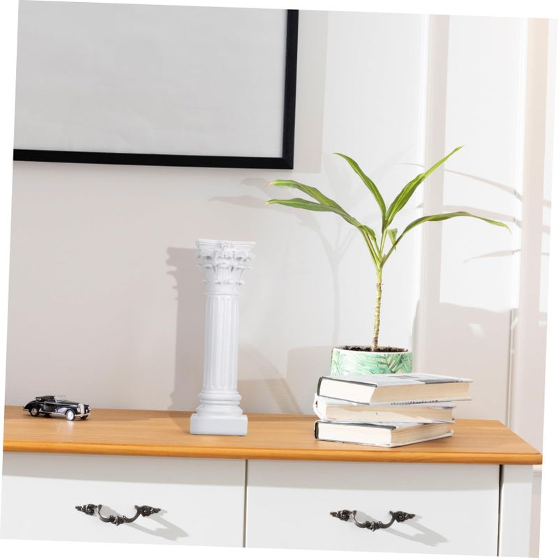 White Roman Column Candle Holder Decorative Candlestick For Home Decor Party Prop - Image 5