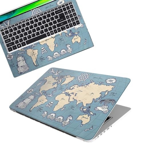 Inkykart DSGN 95 Full Body Laptop Skin Bubble-Free| Laminated| Removable| HD Quality Sticker for Laptops Upto 15.6 Inches Compatible with Hp/Dell/Acer/Lenovo/Asus etc. - Image 1