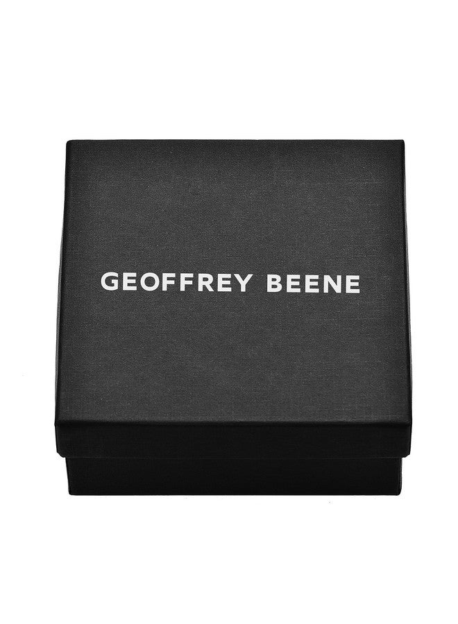 Geoffrey Beene Geoffrey Beene Stainless Steel Men's Engravable Dog Tag Pendant Box Chain Necklace with Cubic Zirconia Stone  - Image 5