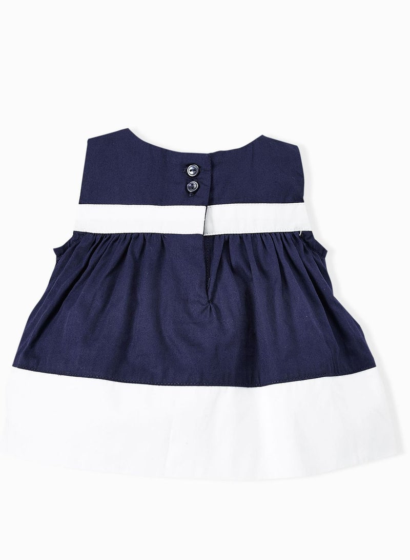 GYMBOREE Navy Flower Girl Dress - Image 2
