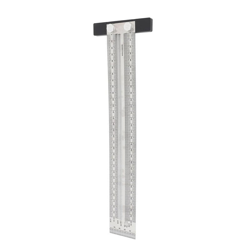 300mm Stainless Steel Woodworking Scribing T Ruler Ultra Accurate Marking Measuring Tool - Image 4