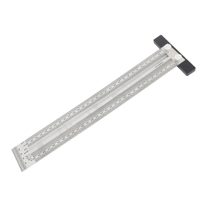 300mm Stainless Steel Woodworking Scribing T Ruler Ultra Accurate Marking Measuring Tool - Image 3