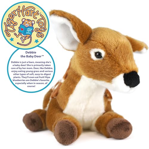TigerHart Debbie The Baby Deer - 10 Inch Fawn Stuffed Animal Plush - Image 4