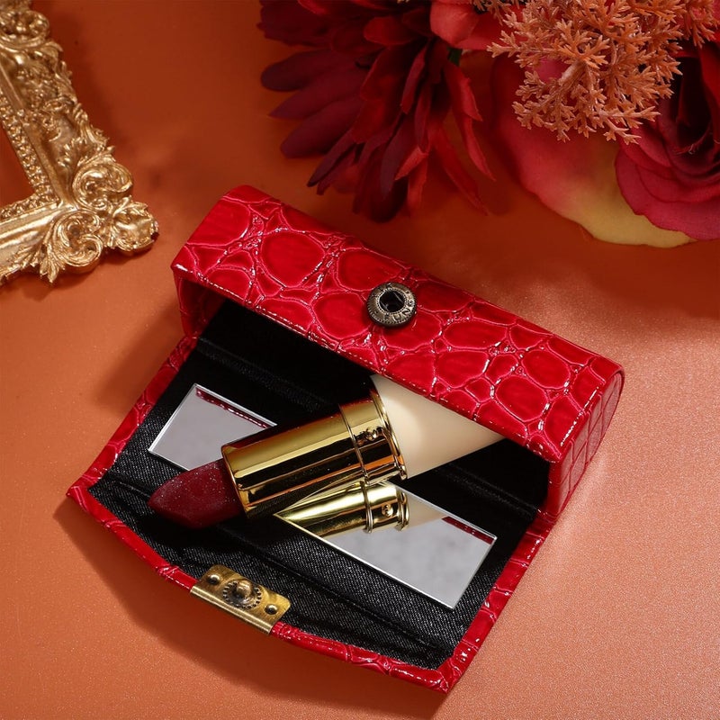 Healeved Makeup Essentials for Purse Mini Lipstick Bag Lipstick Container Stylish Lip Gloss Case - Image 2