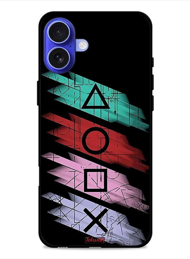 Tolwak Apple iPhone 16 Protective Case Cover Squid Game Icons - Image 1