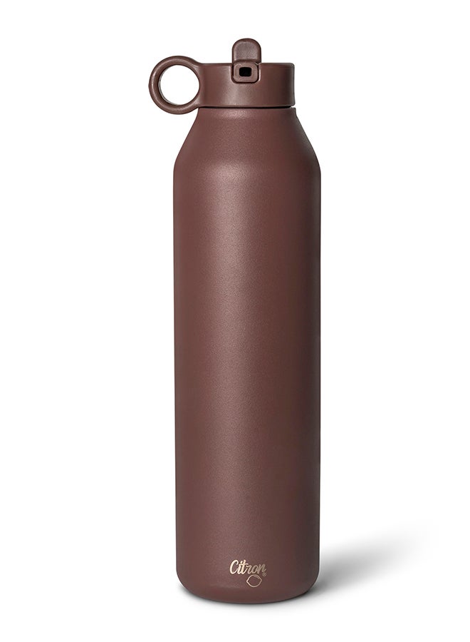 Citron Water Bottle - Vacuum Insulated Stainless Steel Water Bottle 750Ml - Plum - Image 5
