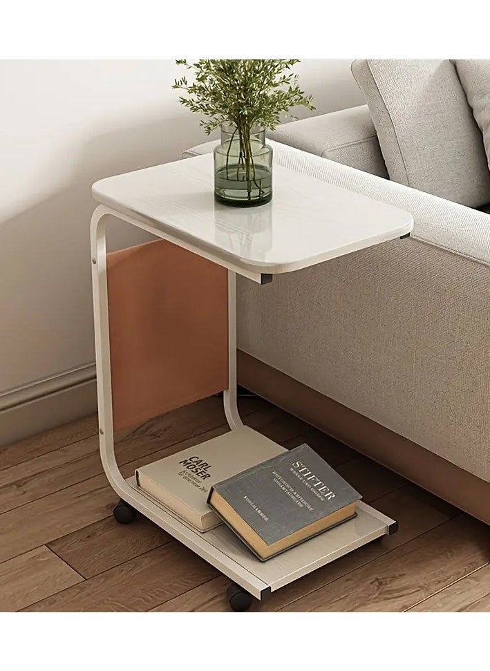 DubaiGallery - Oval Coffee Table Decor, Contemporary Coffee Table, Portable Side Table, Small Side Table with Storage, Small Side Tables for Small Spaces - Image 1
