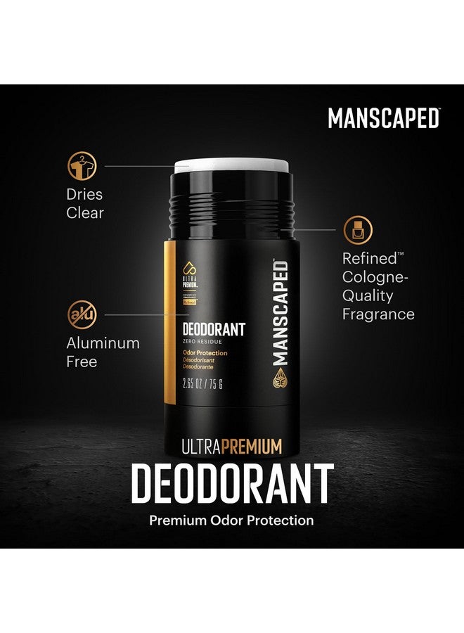 manscaped MANSCAPED® UltraPremium Deodorant, Aluminum-Free Clear Formula, Soft and Comfortable with Cologne-Quality Fragrance for Under Arm Odor Protection, 2.65 oz Stick (1 Pack) - Image 2