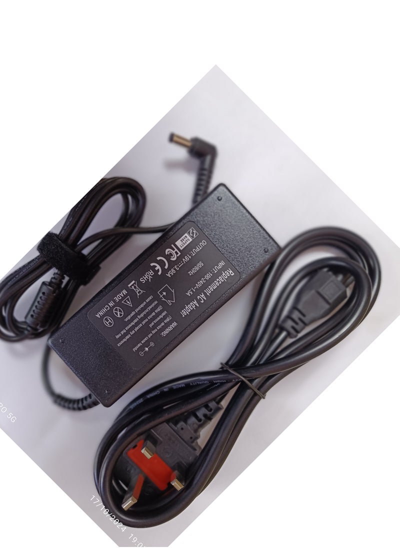 سي إس - 75W 19V 3.95A AC Adapter Laptop Charger for Toshiba Satellite PA-1750-04 PA-1750-09 C55 C55D C55T C55DT C55-A C55-B C55-C C50 C75 C75D C655 L655 L755 L755D L775 - Image 1