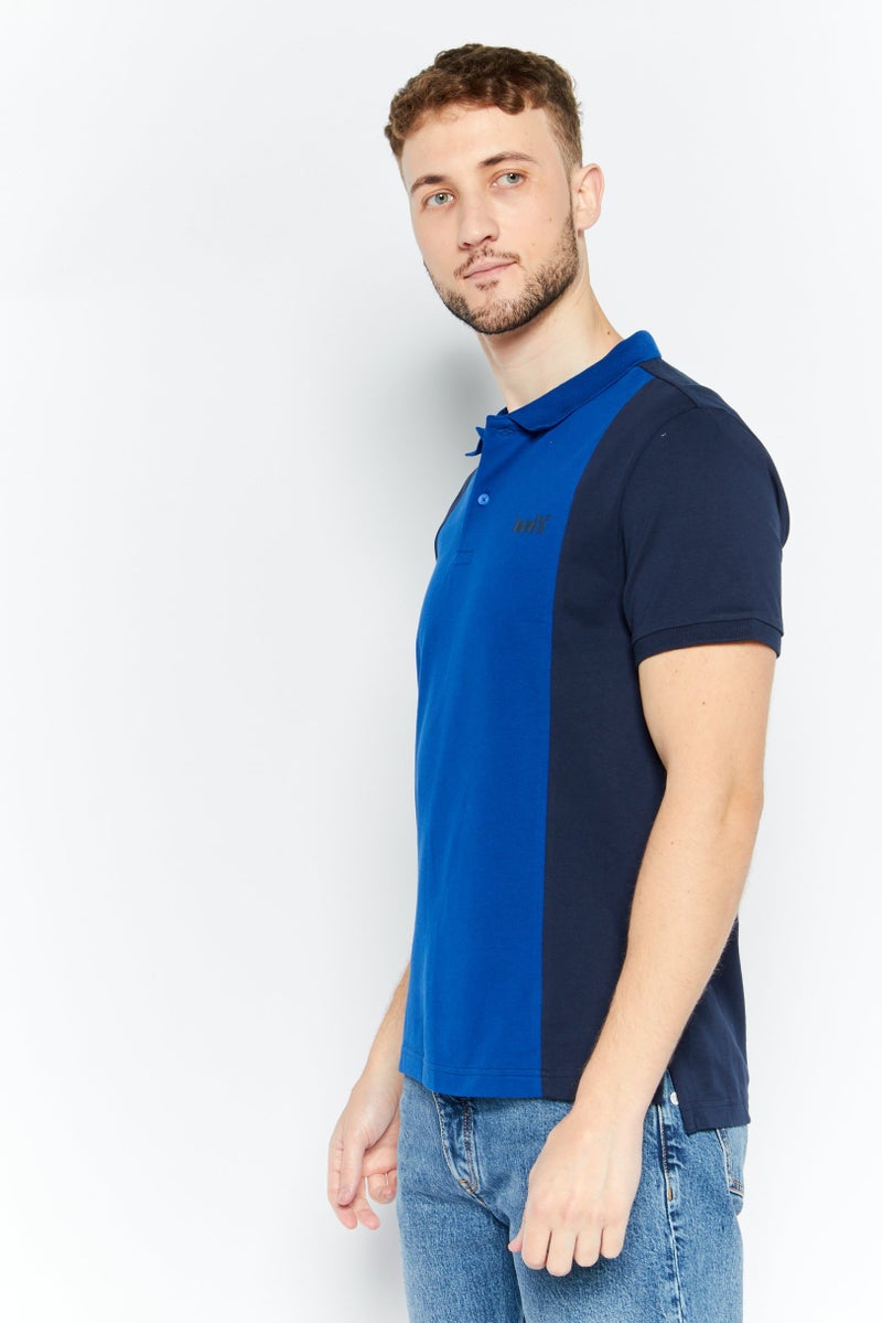 Levi's قمصان بولو قصيرة الأكمام للرجال بتصميم عادي مع شعار العلامة التجارية، أزرق - Image 3