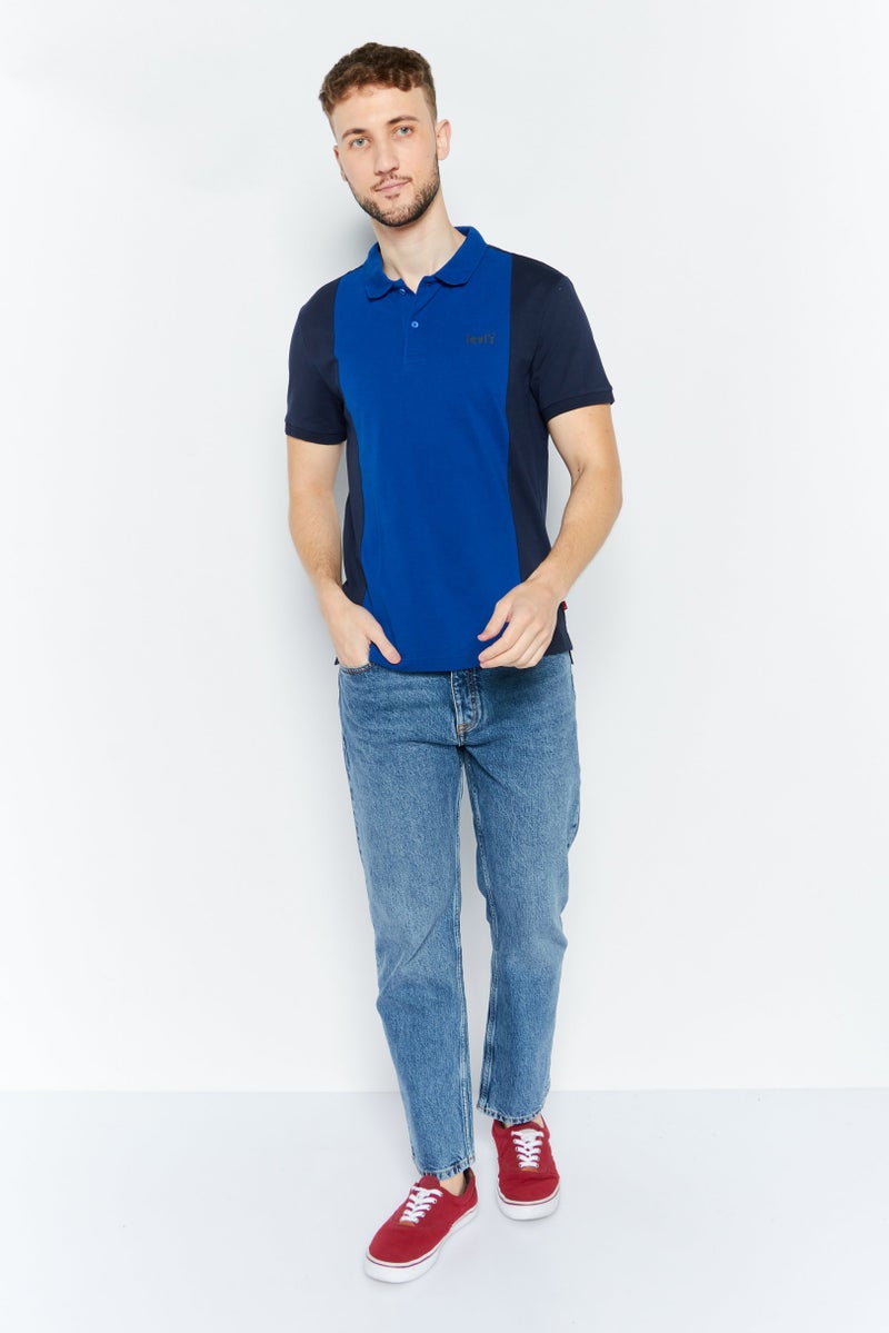 Levi's قمصان بولو قصيرة الأكمام للرجال بتصميم عادي مع شعار العلامة التجارية، أزرق - Image 2