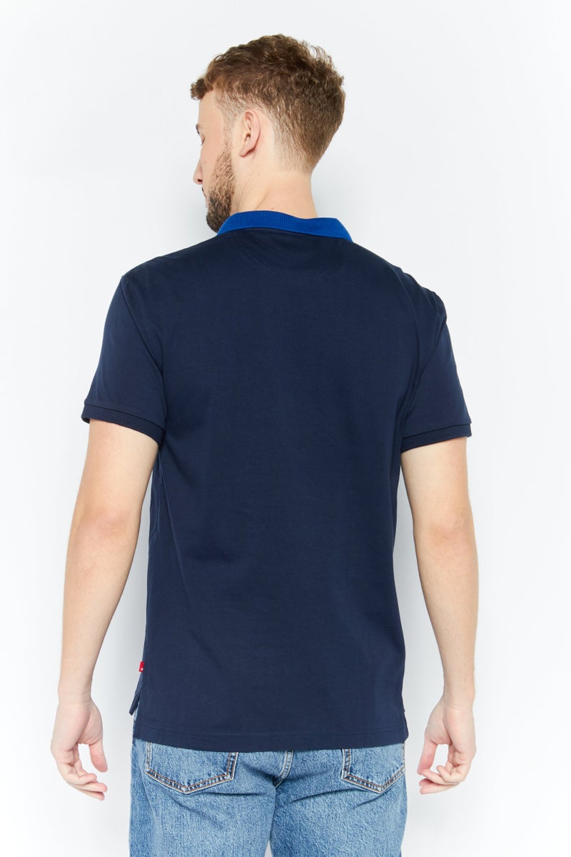 Levi's قمصان بولو قصيرة الأكمام للرجال بتصميم عادي مع شعار العلامة التجارية، أزرق - Image 4