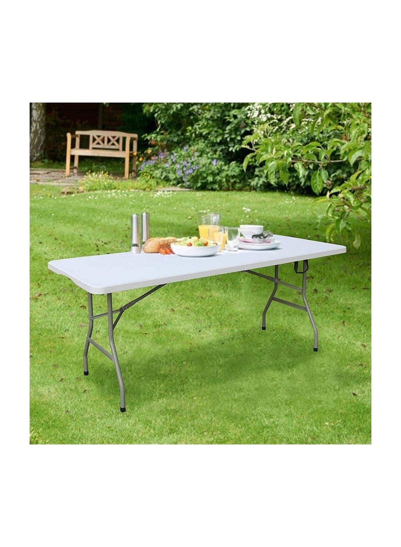 3MPlast 180x74cm Folding Table – Heavy Duty, Portable, Centerfold Design, Large Plastic Table for Events, Catering, Office & Outdoor - Image 4