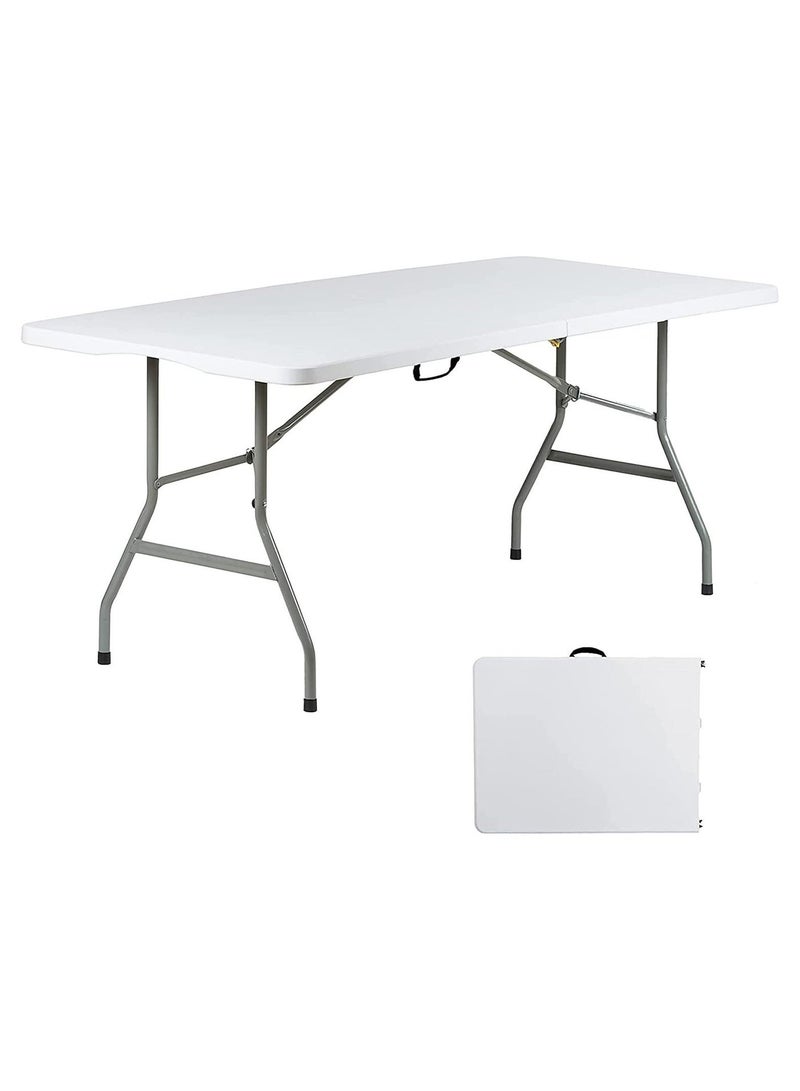 3MPlast 180x74cm Folding Table – Heavy Duty, Portable, Centerfold Design, Large Plastic Table for Events, Catering, Office & Outdoor - Image 2