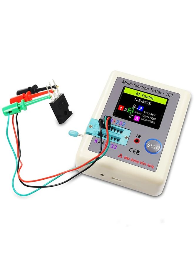 LCR TC1 TFT LCD Transistor Tester Capacitor Resistor Meter Compact Digital Display - Image 3