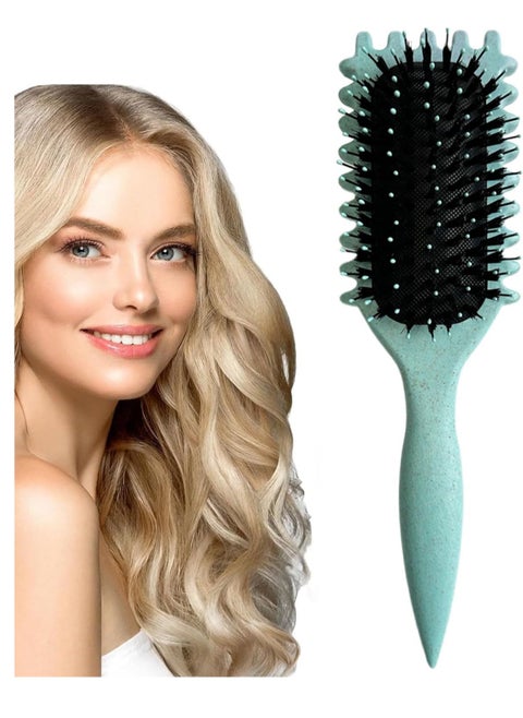 Curl Defining Brush, Curl Brush, Bounce Hair Brush Styling Brush for Detangling, Shaping and Defining Curls for Women Girl's Curls to Reduce Pulling and Curl Separation