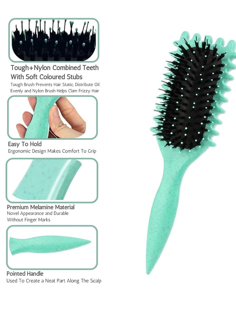 Generic - Curl Defining Brush, Curl Brush, Bounce Hair Brush Styling Brush for Detangling, Shaping and Defining Curls for Women Girl's Curls to Reduce Pulling and Curl Separation - Image 1
