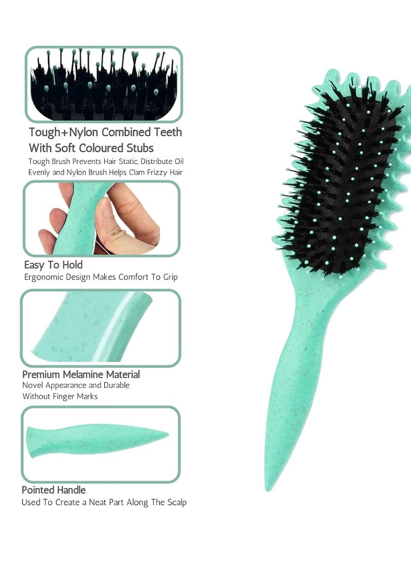 Generic - Curl Defining Brush, Curl Brush, Bounce Hair Brush Styling Brush for Detangling, Shaping and Defining Curls for Women Girl's Curls to Reduce Pulling and Curl Separation - Image 1