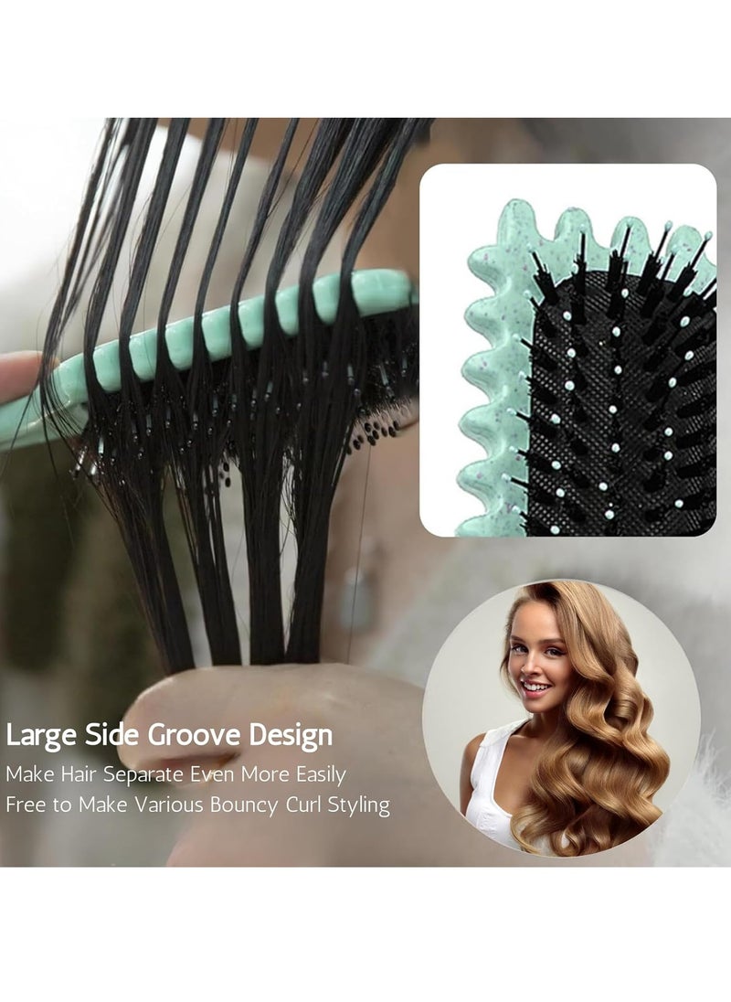 Generic - Curl Defining Brush, Curl Brush, Bounce Hair Brush Styling Brush for Detangling, Shaping and Defining Curls for Women Girl's Curls to Reduce Pulling and Curl Separation - Image 1