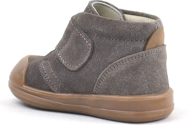 Rakerplus Leather Sand Color Baby Boots with Velcro